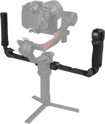 Vista 10 de SMALLRIG Mango Doble Empuñadura para Cardán DJI RS 4 /RS 4 Pro/RS 3 / RS 3 Pro/RS 2 / RSC 2, Empuñadura de Mango de Cardán con Rieles NATO, Zapata