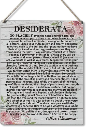 Vista 7 de Qious Letreros de Regalo Inspiradores 7 Reglas de la Vida Déjalo Ir Ignóralos Dale Tiempo No Compares Mantente Tranquilo Letrero Colgante de Madera