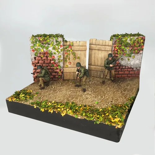 Vista 6 de FOIMAS Hojas de simulación de hojas en miniatura realistas para bricolaje, modelo ferroviario, jardín, diorama, paisaje, diseño de paisaje, paquete