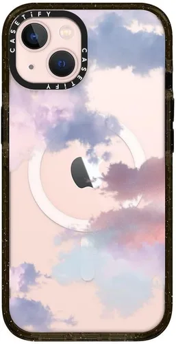 Vista 13 de CASETiFY Impact - Funda para iPhone 13 [protección contra caídas de 6.6 pies/compatible con Magsafe] Black Kingsnake, color negro transparente