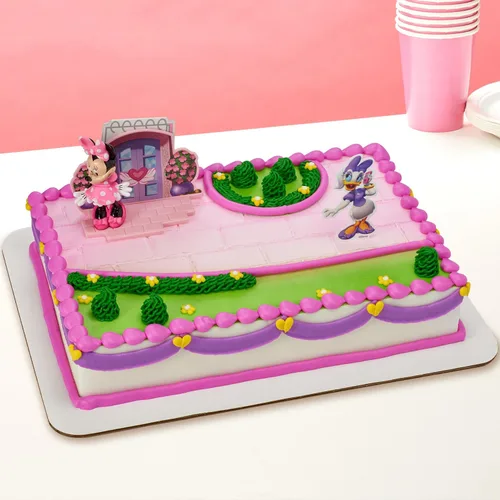 Vista 8 de DecoSet® Disney Minnie Mouse Happy Helpers Adorno para tarta, set de 4 piezas con Minnie Mouse y Daisy Duck