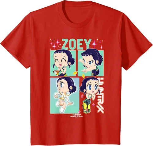Vista 4 de Kpop Demon Hunters Zoey Camiseta Oficialmente Autorizada