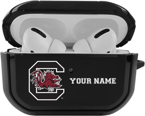 Vista 11 de Colegial - Funda negra duradera para Apple AirPods Pro (1ª/2ª generación) con mosquetón - Alabama Crimson Tide