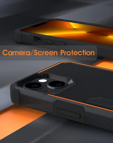 Vista 8 de Poetic Neon Series - Funda diseñada para iPhone 13 Mini, doble capa, resistente, resistente, ligera, delgada, a prueba de golpes, funda protectora