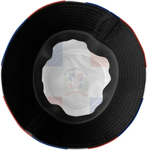 Vista 5 de Lindos sombreros de pescador con bandera patriótica de moda, sombrero de pescador para exteriores para mujeres y hombres
