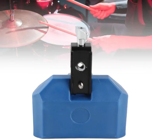 Vista 3 de Plastic Percussion Block with Mounting Bracket for Crisp Medium Pitch Sound, a Jam Block and Latin Drum Instrument for Drummers Expanding their Kit