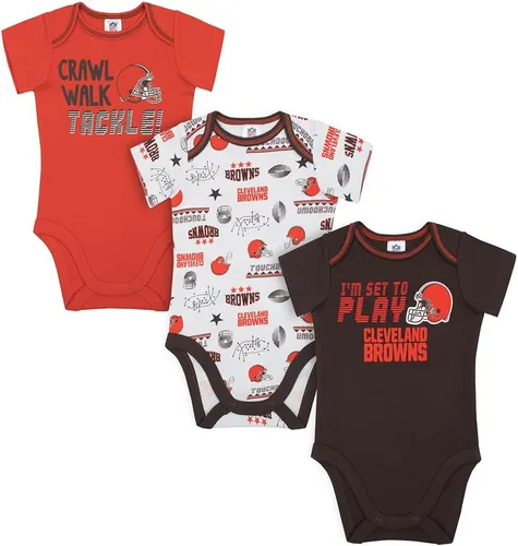 Vista 17 de Gerber - Mameluco unisex de manga corta para bebé, equipo de la NFL, paquete de 3