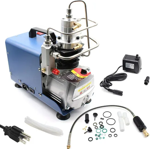 Vista 12 de Cabezal de bomba de compresor de aire, 5.5HP 21CFM 175PSI V-tipo 2-Cilindro Bomba Compresor de Aire Cabeza Doble Etapa 4KW