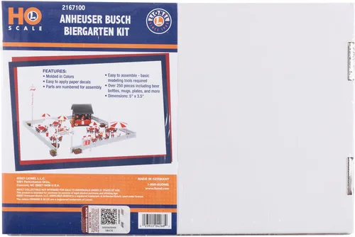 Vista 15 de Lionel Anheuser-Busch Biergarten HO Gauge Kit de construcción de tren