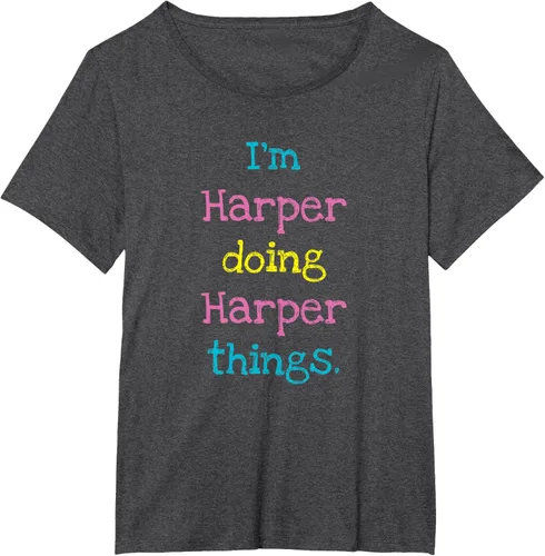 Vista 33 de Harper - Camiseta de regalo para niños con texto personalizado