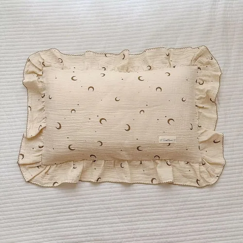 Vista 32 de BuLuTu Funda de almohada de muselina de algodón para niños pequeños con bonito patrón de flores de azalea, súper suave, funda de almohada para cuna
