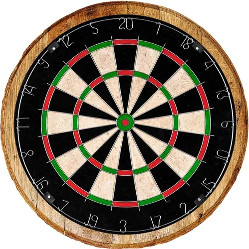 Vista 2 de Whisky Barrel Head Dart Board Bar Game Wall Art Bar Sign Decoración del hogar