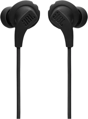 Vista 5 de JBL Endurance Run 2 con cable - Audífonos deportivos impermeables en el oído con cable, sonido JBL Pure Bass, llamadas manos libres, nunca duele.