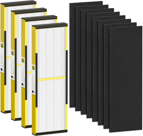 Vista 12 de Paquete de 4 filtros HEPA FLT4825 B de repuesto para purificadores de aire G-Guardian AC4825 AC4300 AC4800 AC4900 AC4850 AC4825E, 4 filtros