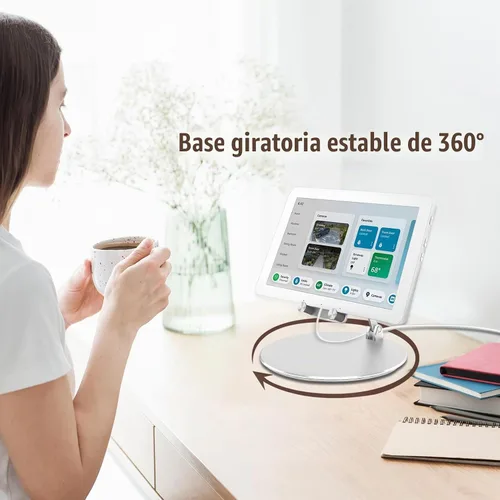 Vista 7 de Soporte giratorio e inclinable para Echo Hub y iPads/tablets de 4 a