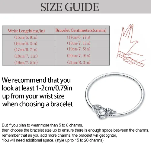 Vista 5 de Pulsera de dijes LIGHTDOG para dijes Pandora, pulsera de cadena de serpiente de plata de ley 925, compatible con cualquier dije, regalo para mujer