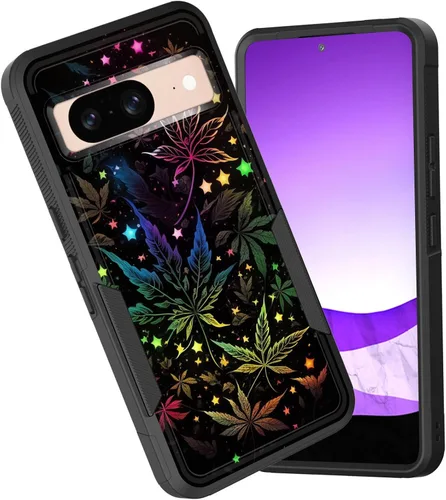 Vista 88 de Funda para Pixel 6A, funda híbrida de doble capa resistente a prueba de golpes de policarbonato duro de silicona suave TPU para Google Pixel 6A