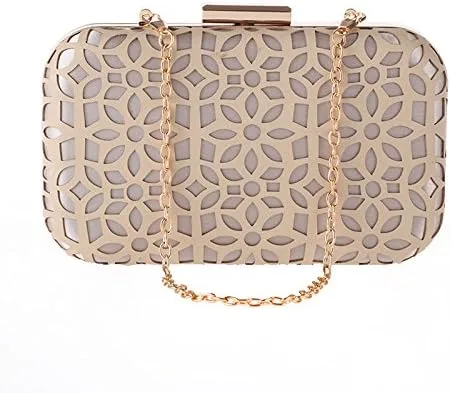 Vista 3 de missfiona Bolso de mano para mujer, con huecos, para boda, fiesta, baile de graduación