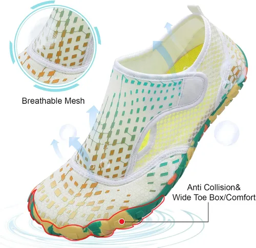 Vista 2 de Zapatos de agua para natación, para mujereshombres, de secado rápido, para playa, senderismo, buceo, navegación, río, deportes acuáticos al aire