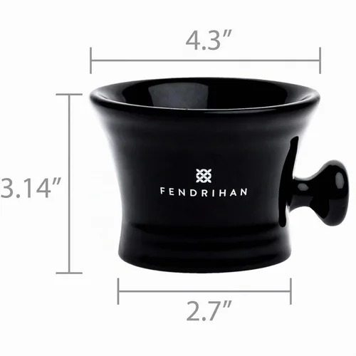Vista 2 de Fendrihan Essential Apothecary - Taza de afeitar (negro)