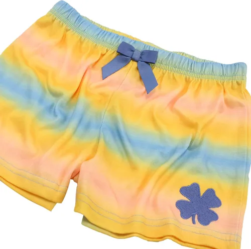 Vista 4 de Lucky Brand Conjunto de pijama holgado de 2 piezas para niña, Atardecer Ombre Lucky