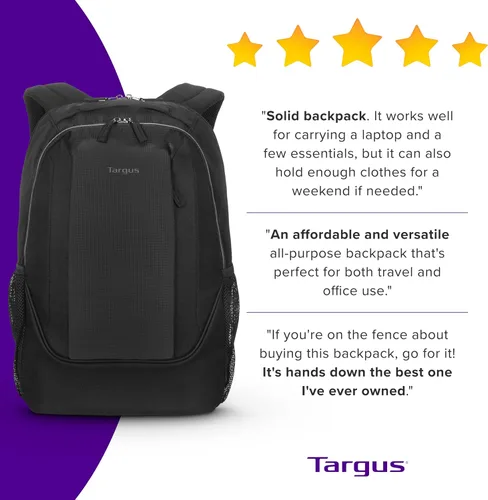 Vista 11 de Targus Mochila para portátil de 16 pulgadas Ascend Negro