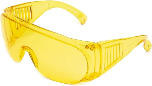 Vista 12 de Calabria 1003 Gafas de seguridad grandes que se ajustan sobre anteojos graduados Fitover para hombres y mujeres, envolventes, tintadas