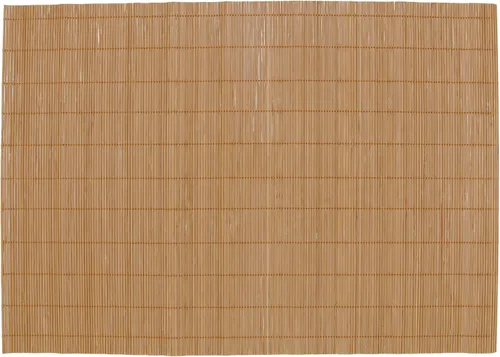 Vista 6 de BambooMN Mantel individual de bambú/tapete rodante de sushi - 18" x 13" - marrón, 4 piezas
