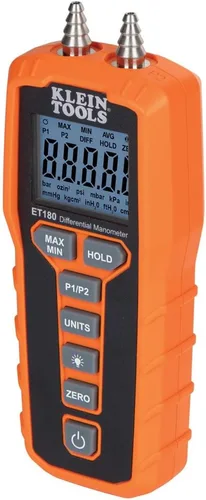 Vista 11 de Klein Tools 80142 Kit de detector de fugas de gas, detector de gas combustible, manómetro digital y comprobador de presión HVAC, doble puerto, 2