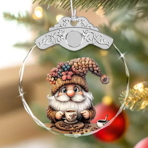 Vista 9 de Adornos de Navidad – Pájaros Cardenales y Flores Ornamento de Vidrio Emplomado – Decoración Navideña – Adornos para Árbol de Navidad – Regalos