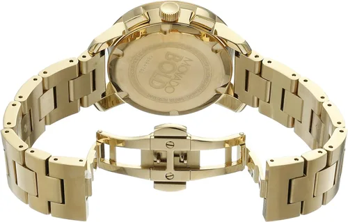Vista 5 de Movado 3600358 Reloj analógico de acero inoxidable chapado en oro de cuarzo para mujer, Oro, Cronógrafo, movimiento de cuarzo
