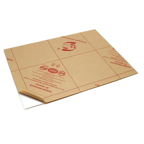 Vista 4 de Othmro 1 hoja de acrílico transparente, hojas de plexiglás de 15.75 x 11.8 pulgadas con papel protector, panel de acrílico fundido de 3/25 pulgadas
