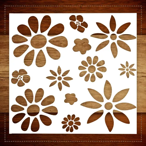 Vista 10 de Plantilla de corazón para pintar, plantilla de pintura decorativa para paredes, muebles, manualidades y madera, patrón de corazón reutilizable