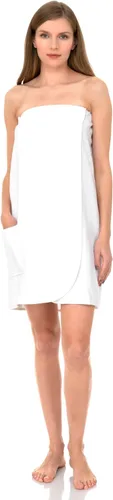 Vista 4 de TowelSelections Womens Shower Wrap Adjustable Cotton Terry Cloth Bathwrap Gym Cover-up