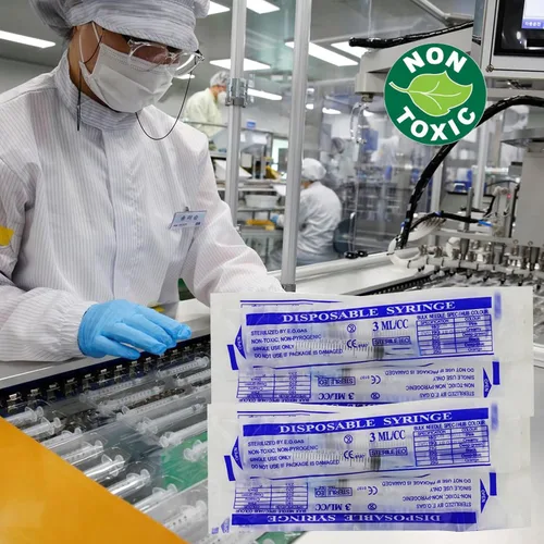 Vista 3 de 40 jeringas de plástico de 0.1 onzas líquidas, empaquetadas individualmente para experimentos de laboratorio científico, recarga, riego, medición