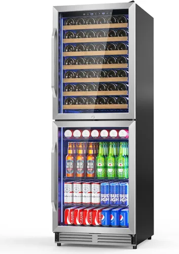 Vista 28 de Velivi Mini refrigerador con puerta de cristal, nevera pequeña, escritorio, enfriador de bebidas con cerradura para bebidas de cerveza, 1.4 pies