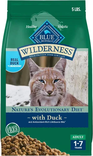 Vista 16 de Blue Buffalo Wilderness - Dieta Evolutiva Natural de la Naturaleza, Alimento Seco Natural para Gatos Adultos Alto en Proteínas y Sin Granos, Sabor