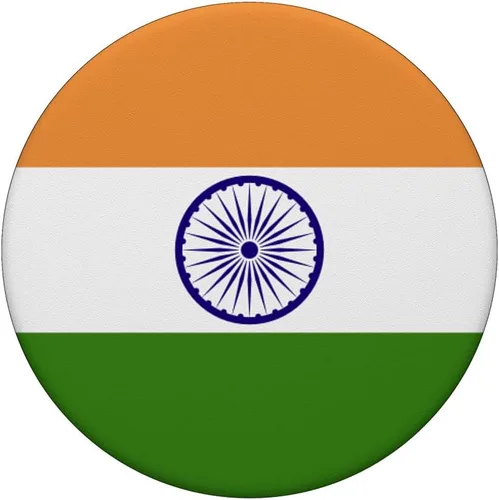 Vista 3 de PopGrip intercambiable con la bandera india de la India