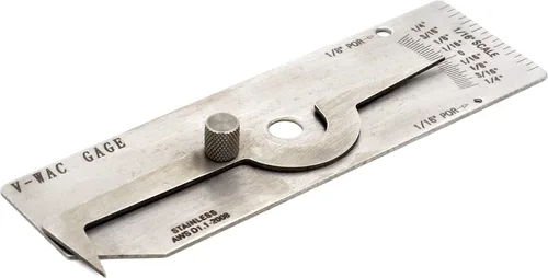 Vista 2 de V-WAC Soldadura Medidor Soldadura Undercut Gage Porosity Inspection Tools Pit Depth Lectura estándar