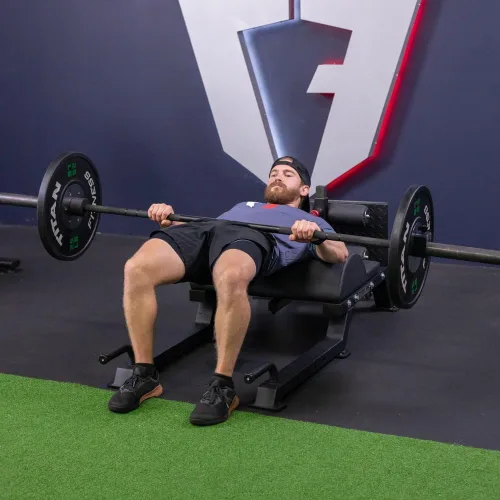 Vista 7 de Titan Fitness Desarrollador ajustable de glúteos y isquiotibiales (GHD), equipo de levantamiento de entrenamiento cruzado en gimnasio doméstico