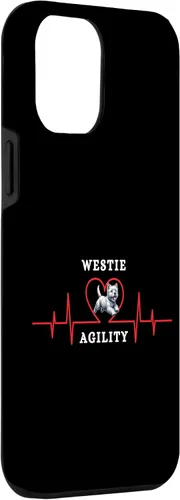 Vista 3 de iPhone 14 Plus Dog Agility - mi corazón late para Westie Agility Case