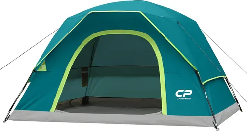 Vista 22 de CAMPROS CP Camping Tent 2/4/6 Person, Waterproof Windproof Double Layer Dome Tent, Easy Setup with Large Mesh Windows & Wide Door for Outdoor