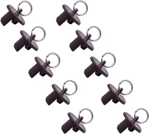 Vista 22 de Paquete de 3 tapas universales con anillo de tracción, piezas de repuesto para persianas enrollables para exteriores e interiores (beige)