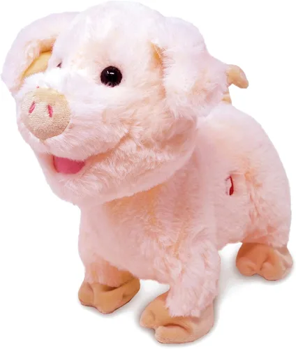 Vista 9 de Cuddle Barn Barnyard Buddies - Peluche animado de vaca que se mueve, Moos, canta, 10 pulgadas