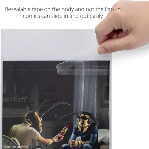 Vista 3 de TitanShield Bolsas de cómics resellables de tamaño actual/moderno (150 unidades)
