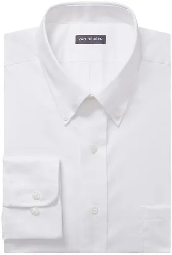 Vista 4 de Van Heusen Camisa de vestir de sarga de ajuste regular con cuello abotonado para hombre, exclusiva de Tienda