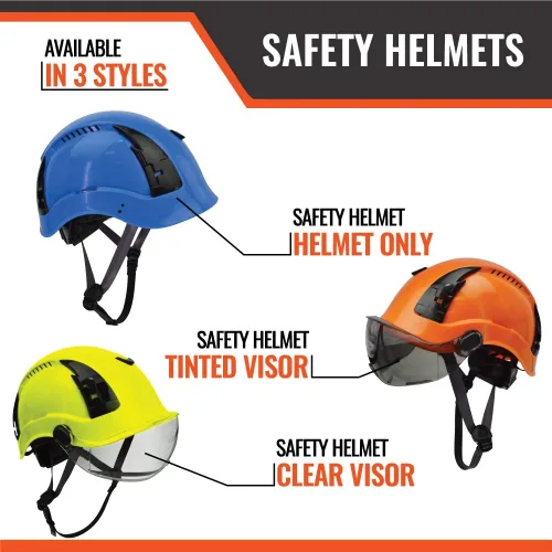 Vista 7 de APEX ANSI Z89.1 Tipo 1 Casco de Seguridad para Construcción con Viseras Adicionales