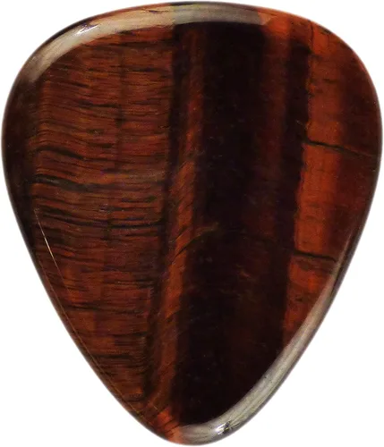 Vista 5 de Púa de Guitarra o Bajo de Piedra Amatista - Calibre Ultra Pesado de 3.0 mm - Forma 351 - Púa Exótica Artesanal de Gema Especial - 1 Paquete