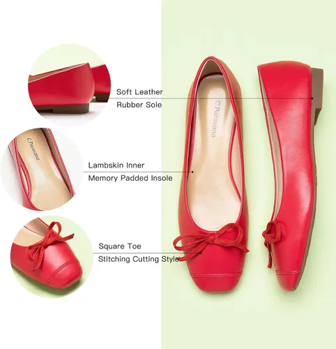 Vista 4 de C.Paravano Zapatos planos para mujer Zapatos planos para mujer Zapatos planos Zapatos elegantes para mujer Zapatos planos de punta redonda