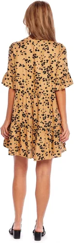 Vista 4 de Mud Pie Vestido de manga corta con volantes para mujer Aster